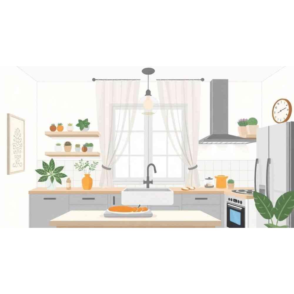 Декор штор для кухни своими руками