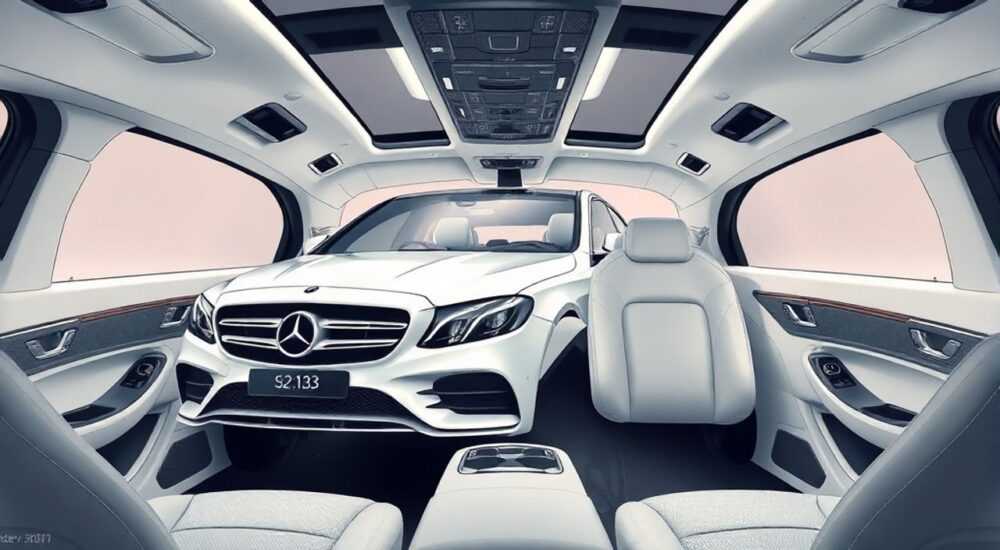 Дизайн декор и интерьер салонов мерседес w213