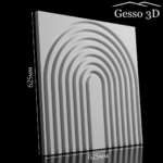 Гипсовая панель Megapolis-5 Gesso 3D