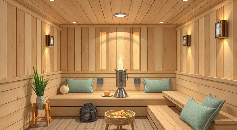 Разместить в бане самовар в декоре интерьера