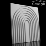 Гипсовая панель Megapolis-5 Gesso 3D