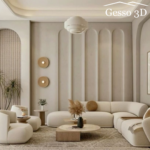 Гипсовая панель Capri-3 Gesso 3D