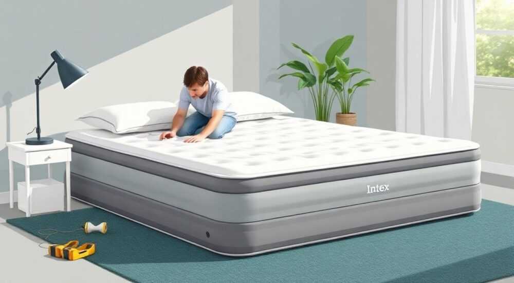 Чем заклеить надувной матрас intex с велюровой стороны в домашних условиях