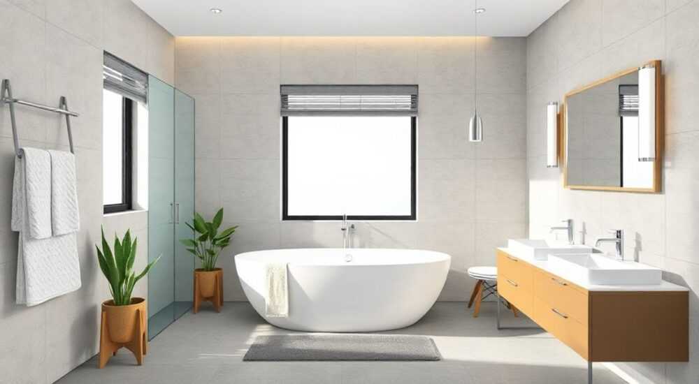 Дизайн интерьера ванной комнаты bathroom design