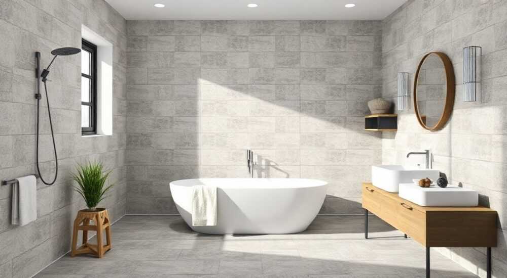 geotiles borba в интерьере ванной комнаты