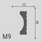 Молдинг XPS POLYMER М 9 40/12
