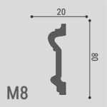 Молдинг XPS POLYMER М 8 80/20