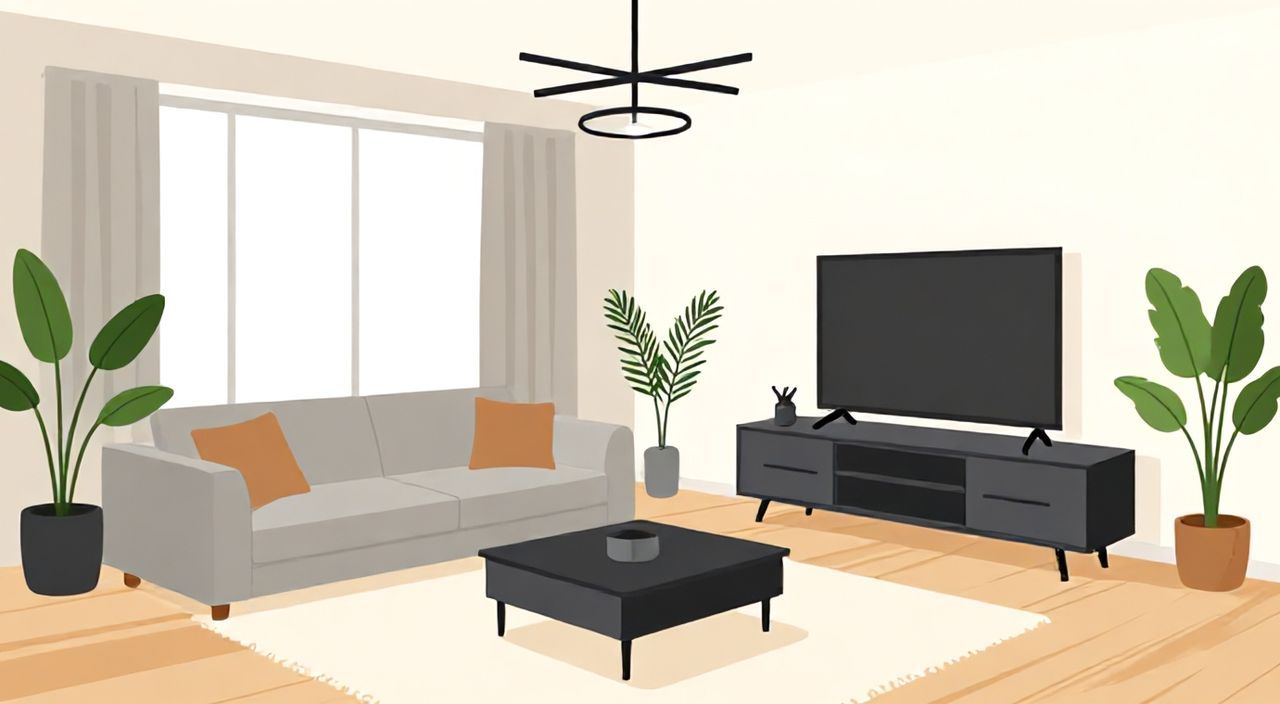 Интерьер гостиной 18 метров в современном стиле эконом
