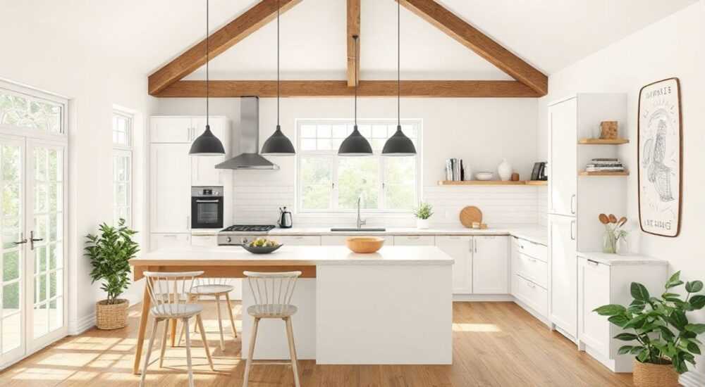 Интерьер кухни в частном доме в современном стиле реальные фотографии скромно