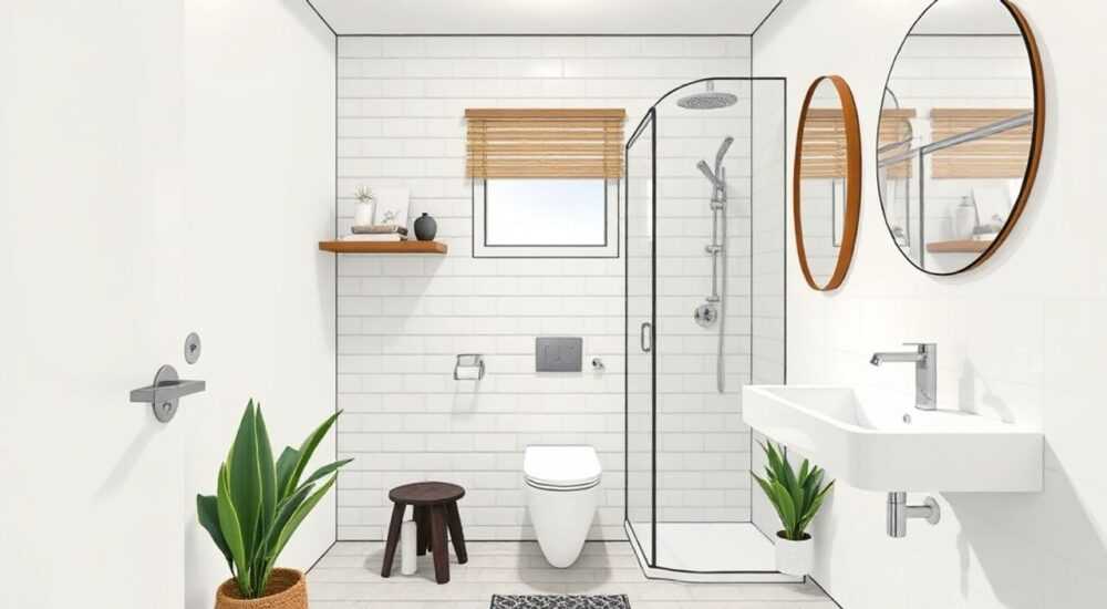 Интерьер маленькой ванной комнаты bathroom design