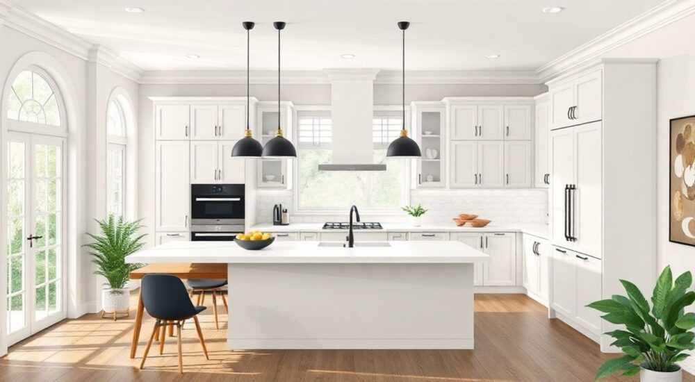 Интерьеры кухонь в неоклассике в современном стиле