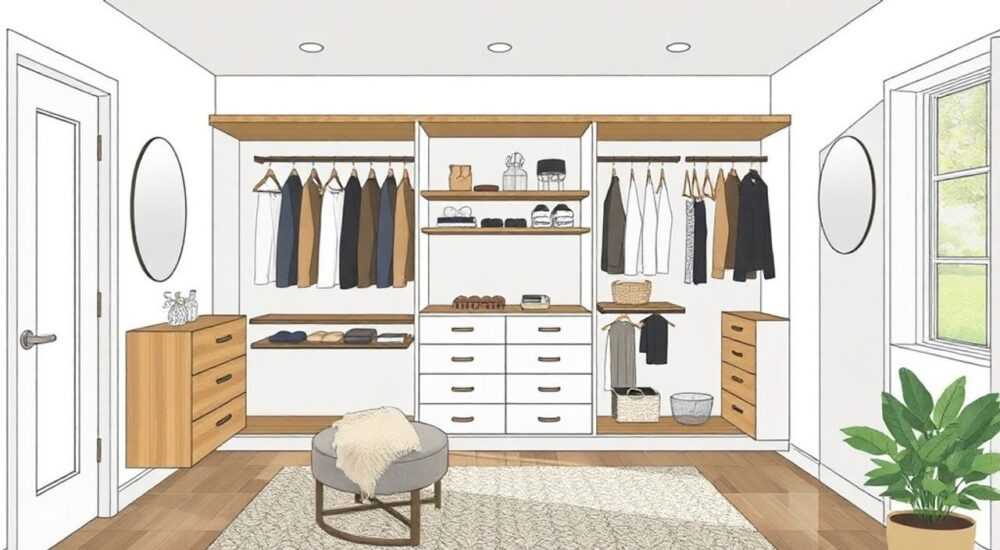 Из чего сделать гардеробную