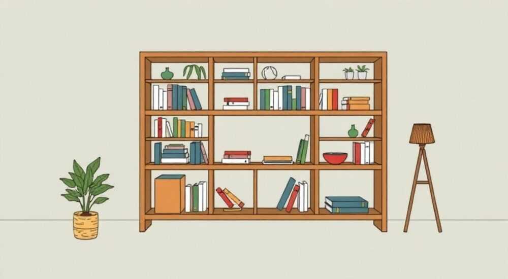 Из чего сделать стеллаж для книг