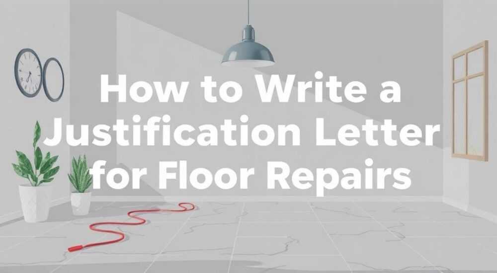 Как написать письмо обоснование на ремонт полов