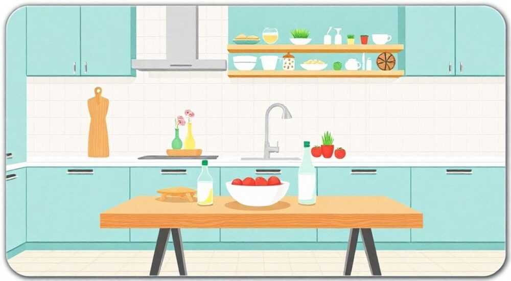 Как называется пластиковый коврик на кухонный стол