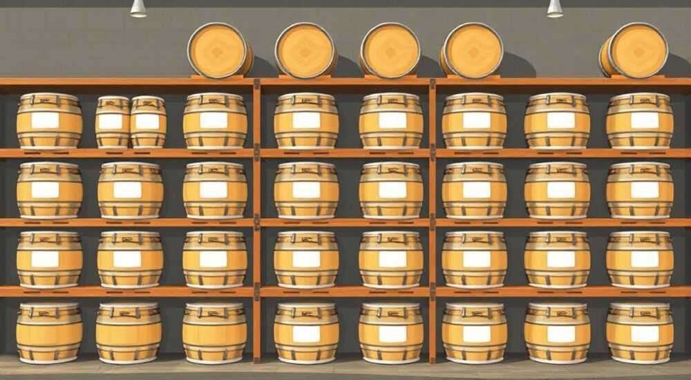 Как необходимо складировать нефтепродукты в бочках на стеллаже