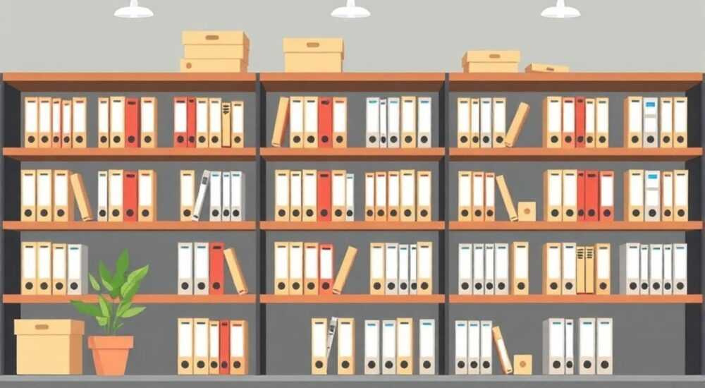 Как нумеруются в архивохранилище все помещения стеллажи