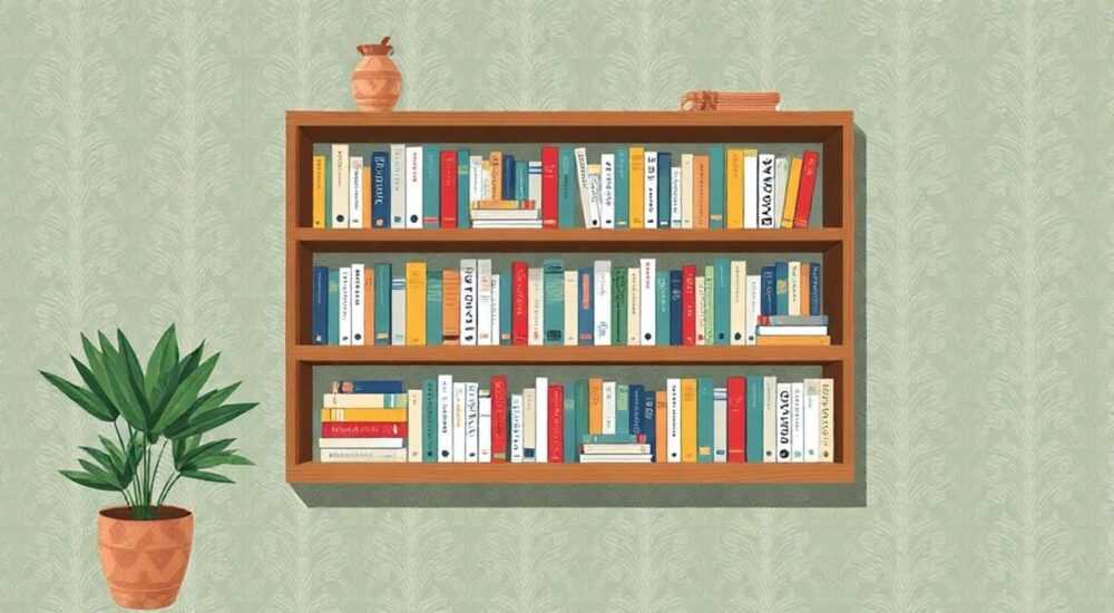 Как обновить обоями книжный стеллаж