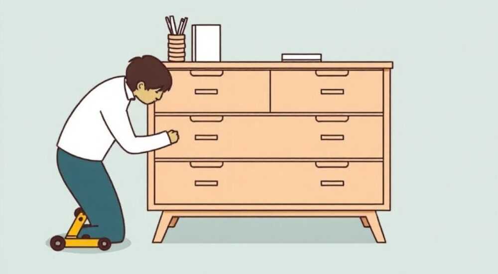 Как починить комод с выдвижными ящиками