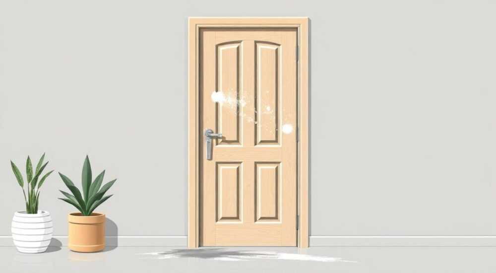 Как покрасить деревянную лакированную межкомнатную дверь баллончиком