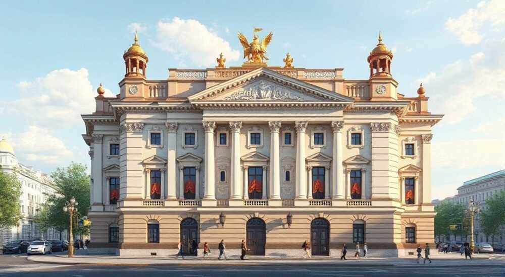 Как проходил ремонт фасада театра им вахтангова