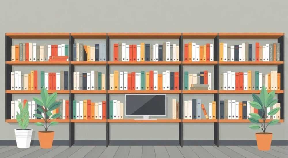 Как расположены стеллажи как хранятся книги
