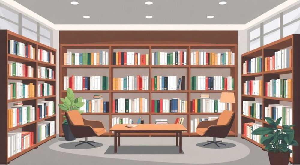 Как расставить книжные стеллажи в библиотеке