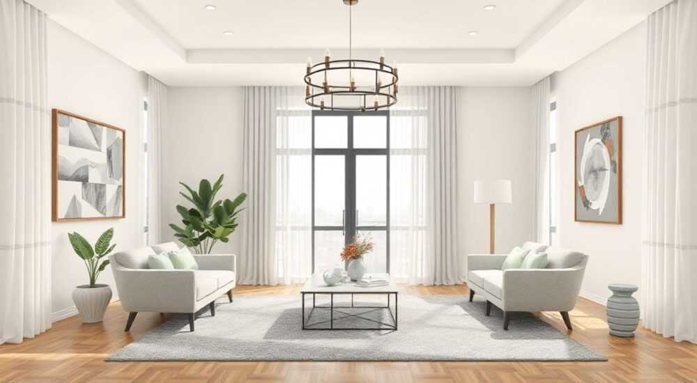 Как сочетать ковер и шторы в интерьере