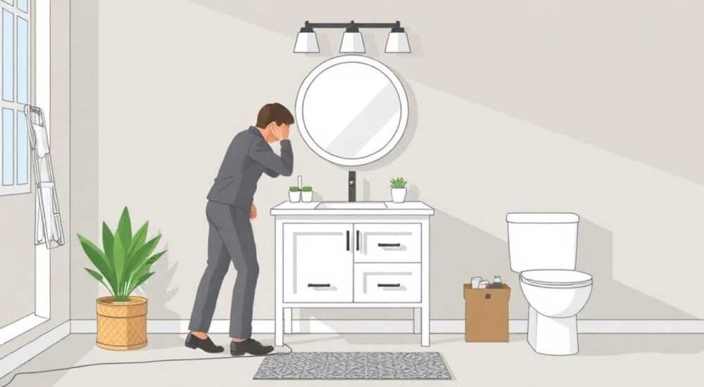 Как установить подвесную тумбу с раковиной в ванной