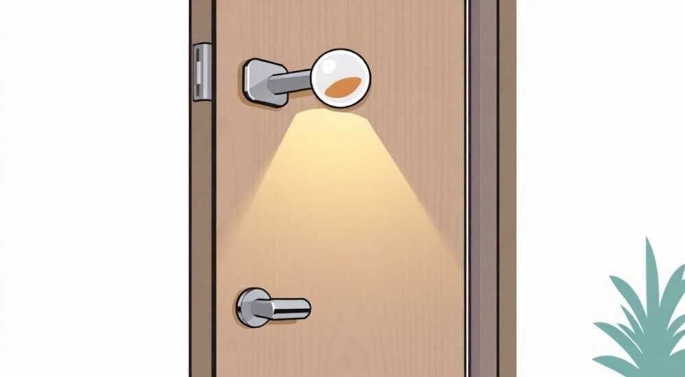 Как установить шариковую защелку на межкомнатную дверь