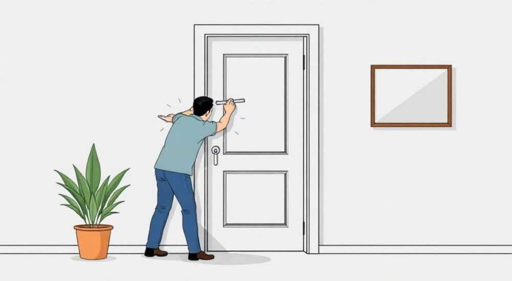 Как вытащить уплотнитель из межкомнатной двери