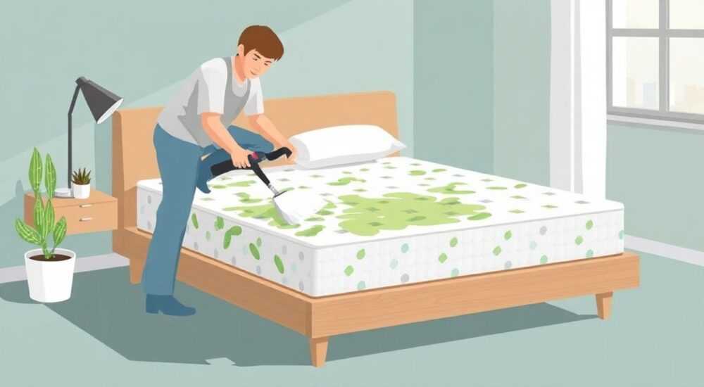 Как вывести плесень с матраса