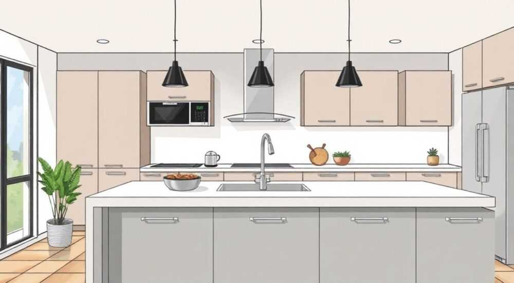 Какая высота столешницы кухонного гарнитура