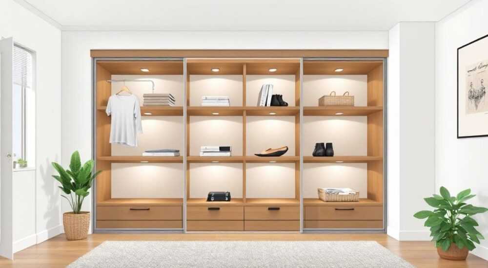 Какие полки лучше сделать в шкафу купе