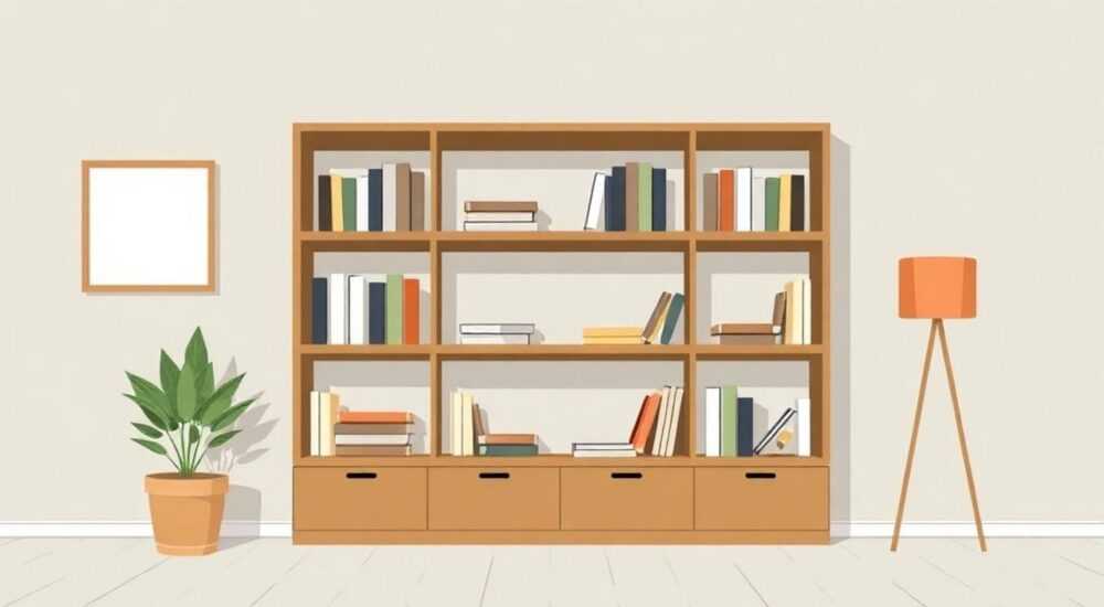 Купить стеллаж для книг который закрывается