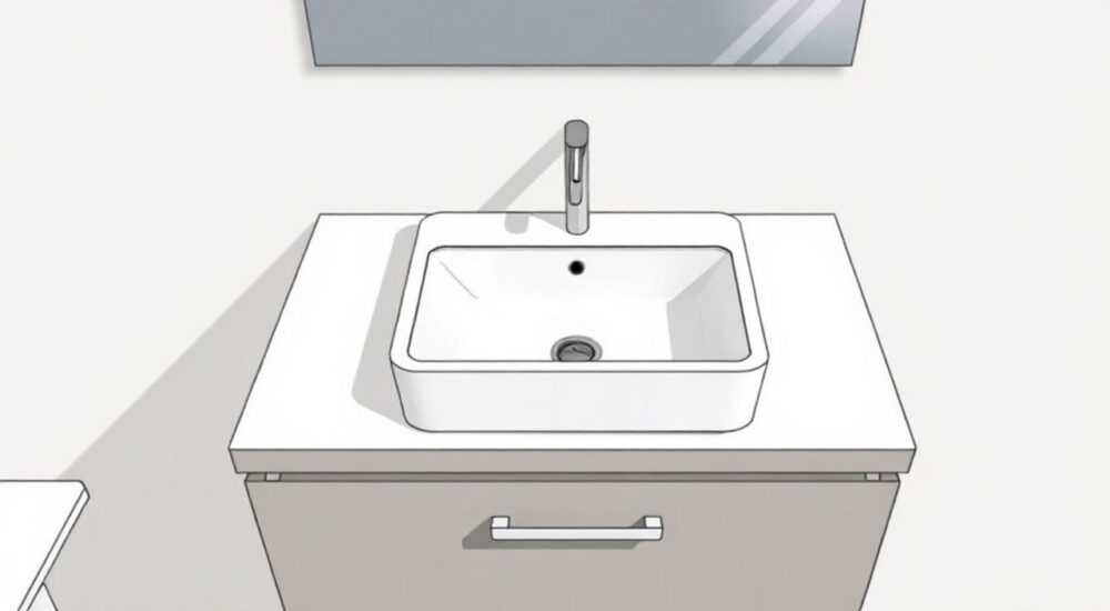 На какую высоту выводить канализацию для раковины с тумбой в ванную комнату