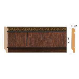 Плинтус напольный DECOMASTER 144-2 ДМ 80*11*2400  мм