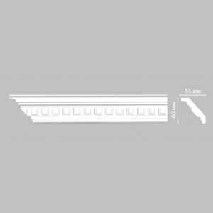 Плинтус потолочный с рисунком DECOMASTER 95126F гибкий 60*55*2400 мм