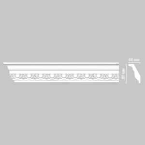 Плинтус потолочный с рисунком DECOMASTER DT-23F гибкий 80*48*2400 мм