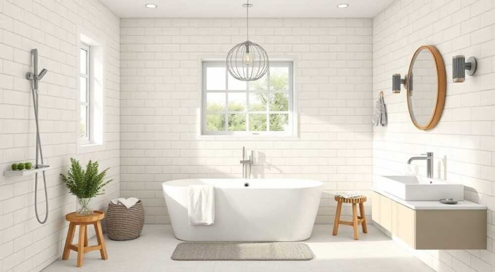 Плитка hygge light в интерьере ванной комнаты