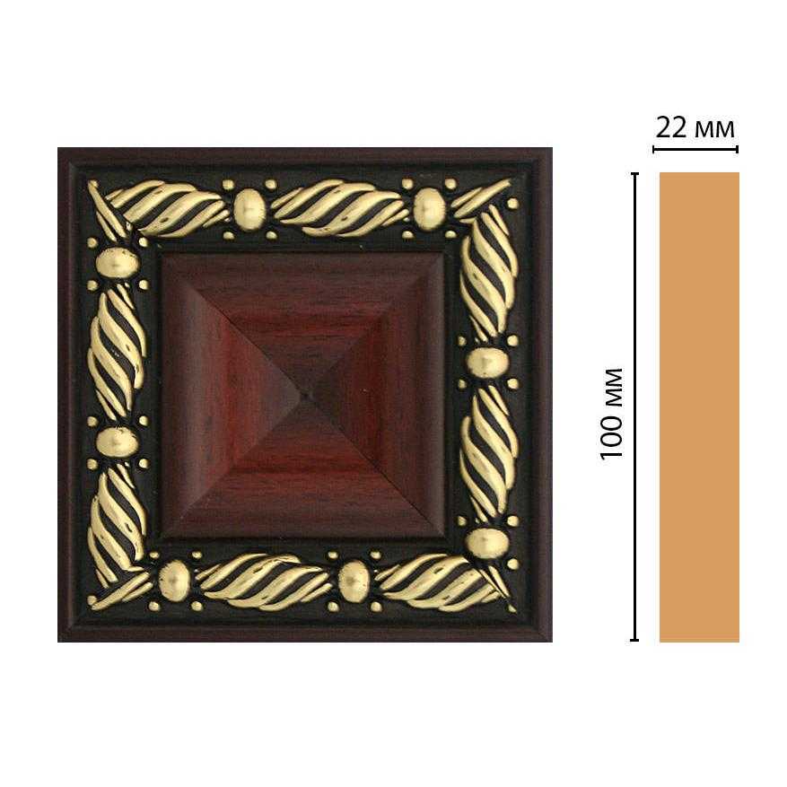 Вставка цветная DECOMASTER D207-52 100*100*22 мм Вставка цветная DECOMASTER D207-52 100*100*22 мм