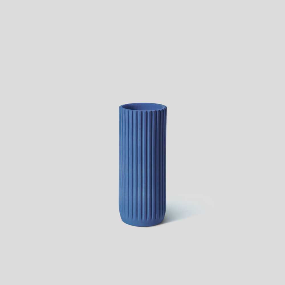 Ваза Strips Medium - Mykonos blue (Shapes & Shades) Ваза Strips Medium - Mykonos blue (Shapes & Shades)