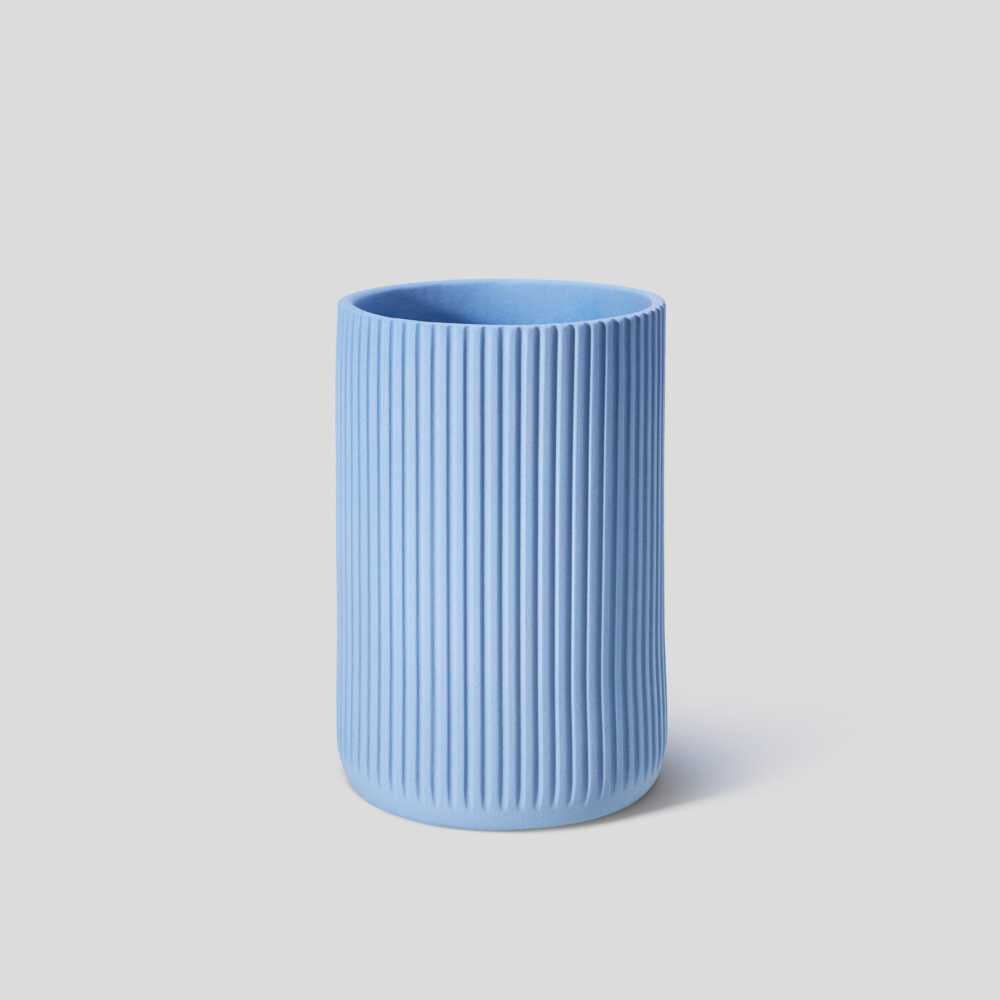 Ваза Strips Wide - Powder blue (Shapes & Shades) Ваза Strips Wide - Powder blue (Shapes & Shades)