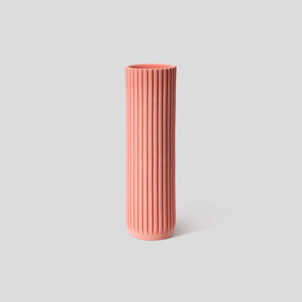 Ваза Strips Tall - Salmon (Shapes & Shades) Ваза Strips Tall - Salmon (Shapes & Shades)