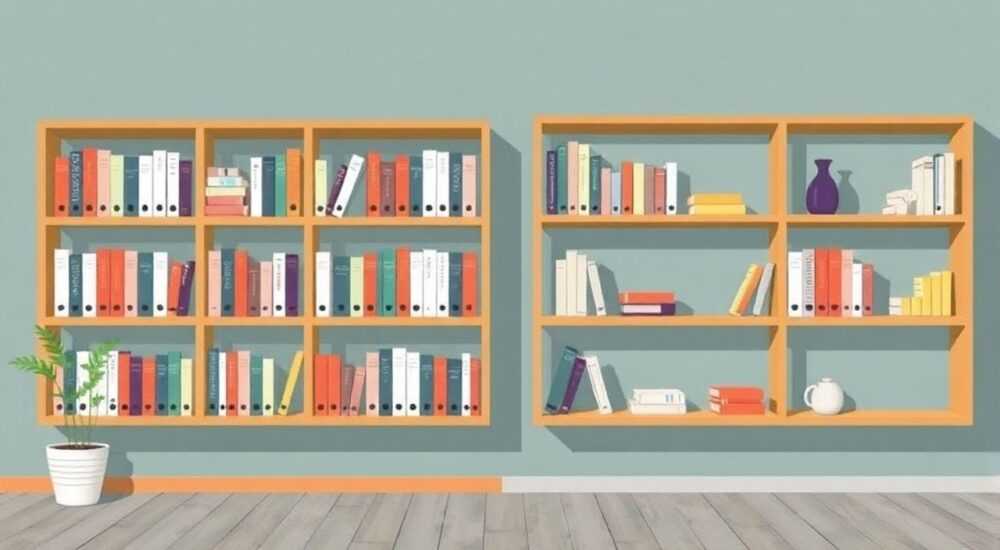 Что лучше книжный шкаф или стеллаж