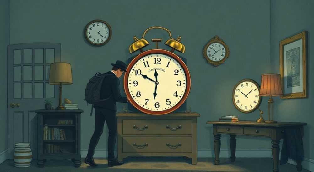 Чтобы это значило на комоде лежали часики и внезапно их как будто их кто то сбростл