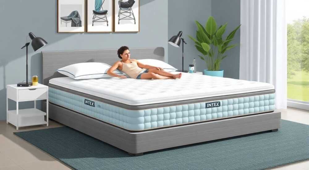 До какого давления качать матрас intex