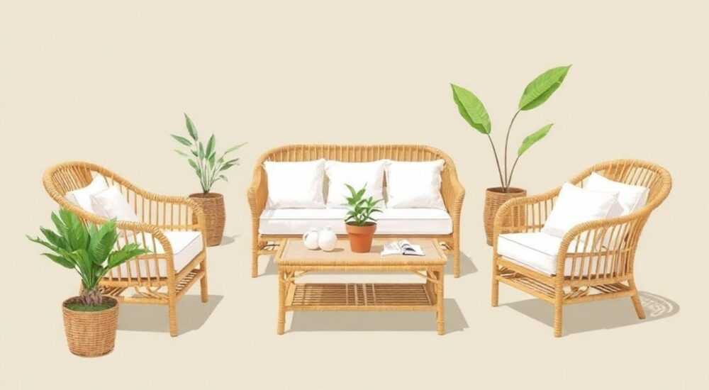 Из чего плетут мебель из искусственного ротанга
