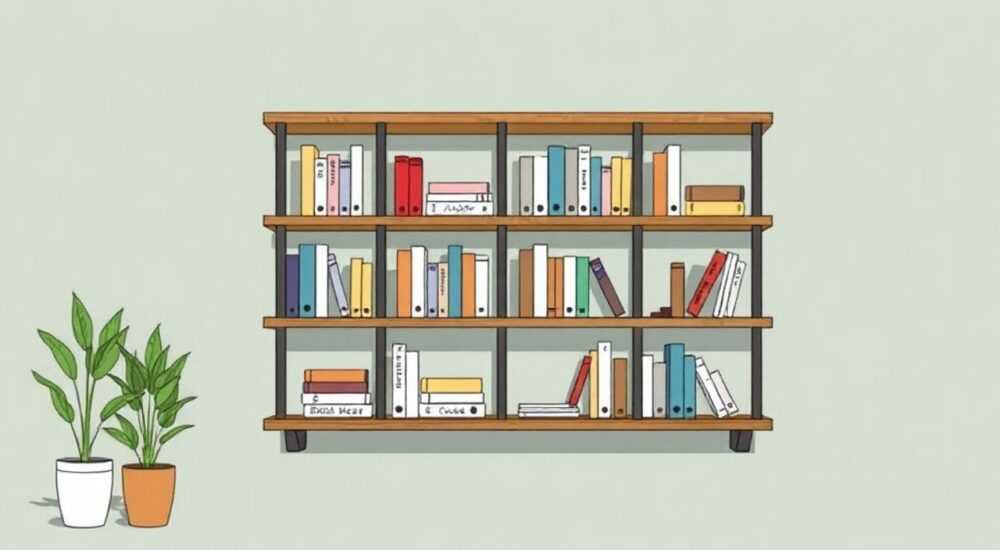 Из чего сделать полки стеллажа для книг