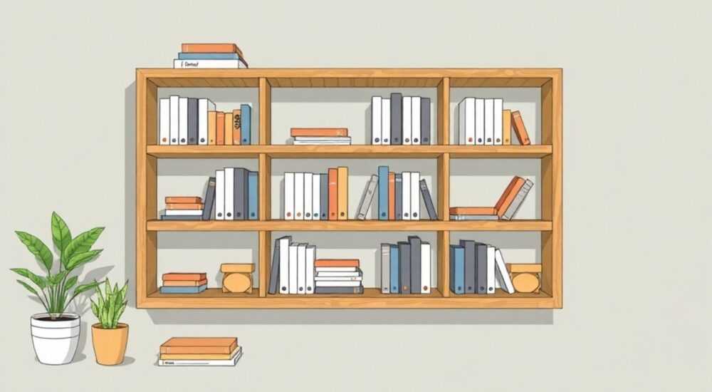 Из чего сделать стеллаж для книг своими руками